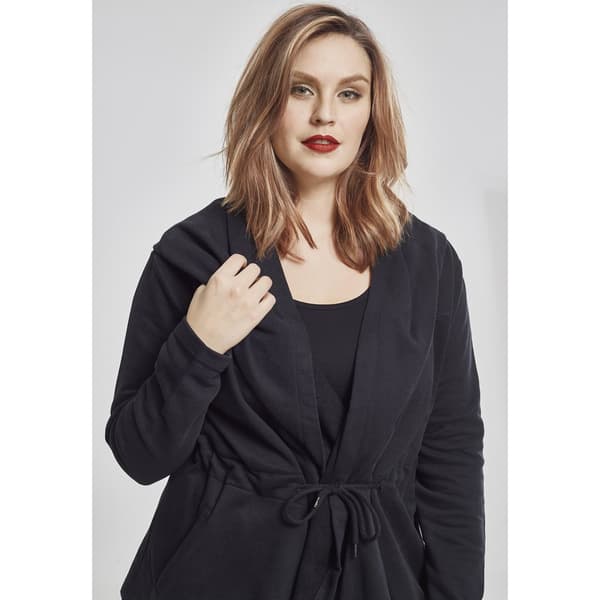 Urban Classics Basic Big Cardigan Sort 5XL Kvinde