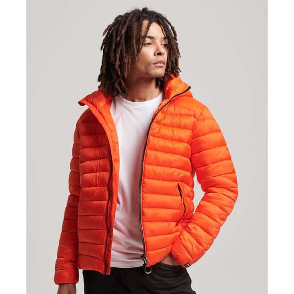 Superdry Puffer Jakke Fuji Sport Orange S Mand