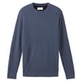 Miniatyrbillede 3 af 6: Tom Tailor Besætning Hals Sweater 1038612 Structured Knit Blå S Mand