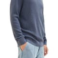 Miniatyrbillede 5 af 6: Tom Tailor Besætning Hals Sweater 1038612 Structured Knit Blå S Mand
