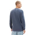 Miniatyrbillede 2 af 6: Tom Tailor Besætning Hals Sweater 1038612 Structured Knit Blå S Mand