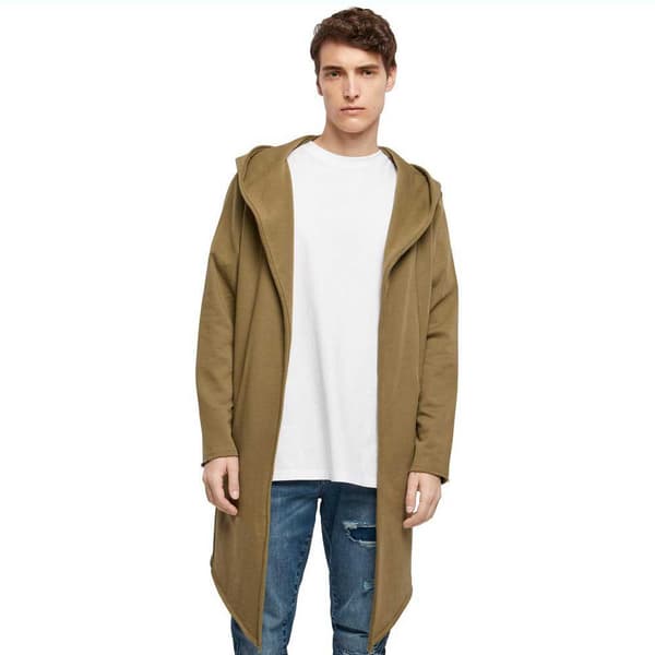 Urban Classics Cardigan Open Edge Grönt 2XL Man
