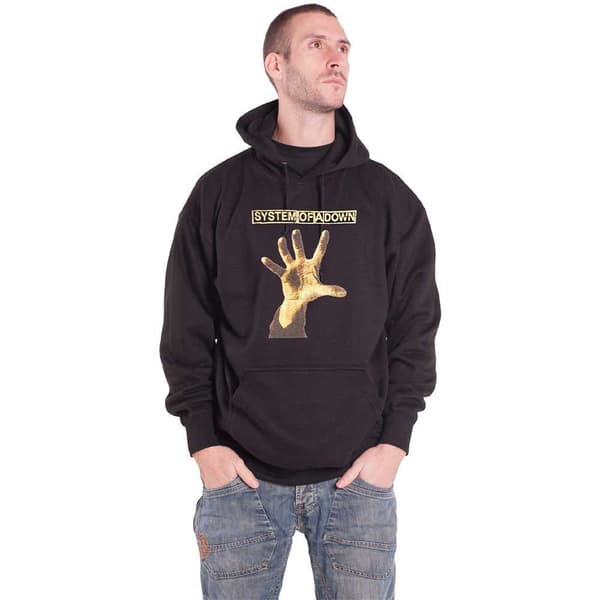 System Of A Down Hand Band Logo Pullover Hoodie
