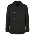 Miniatyrbillede 6 af 8: Urban Classics Klassisk Frakke Pea Coat Sort L Mand