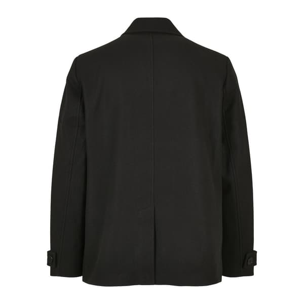 Urban Classics Klassisk Frakke Pea Coat Sort L Mand