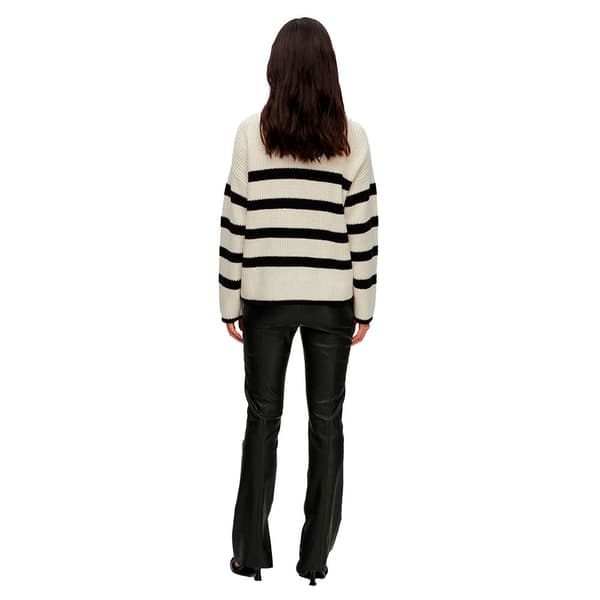 Selected O Neck Tröja Bloomie Beige XS Kvinna
