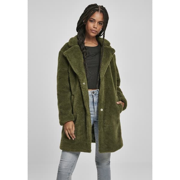 Urban Classics Overdimensioneret Parka Sherpa Grøn XL Kvinde