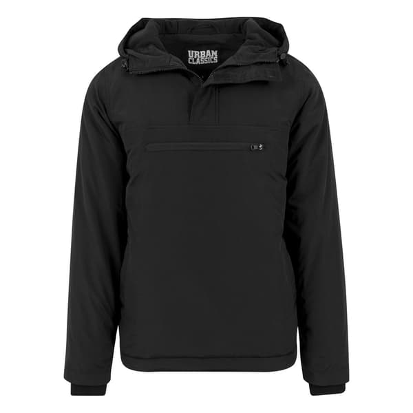 Urban Classics Sweater Over Parka Ded Sort S Mand