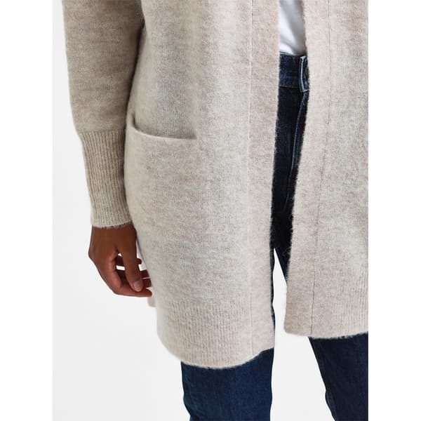 Selected Lang Cardigan Lulu New Beige S Kvinde