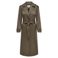 Miniatyrbild 3 av 7: Only Trenchcoat Line X Long Brun XL Kvinna