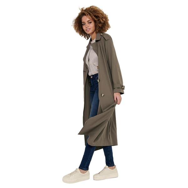 Only Trenchcoat Line X Long Brun XL Kvinna
