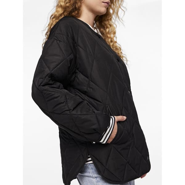 Pieces Takki Stella Quilted Harmaa M Nainen