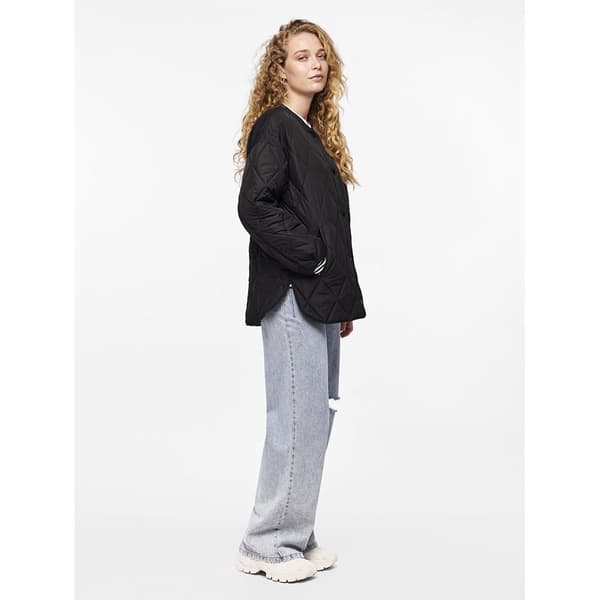 Pieces Takki Stella Quilted Harmaa M Nainen