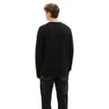 Pikkukuva 2 / 6: Tom Tailor Villapaita 1038285 Structured Basic Knit Musta S Mies