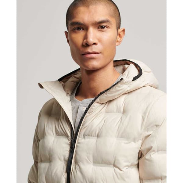 Superdry Pufferjacka Short Quilted Beige L Man