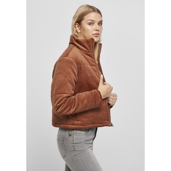 Urban Classics Jakke Corduroy Puffer Orange M Kvinde