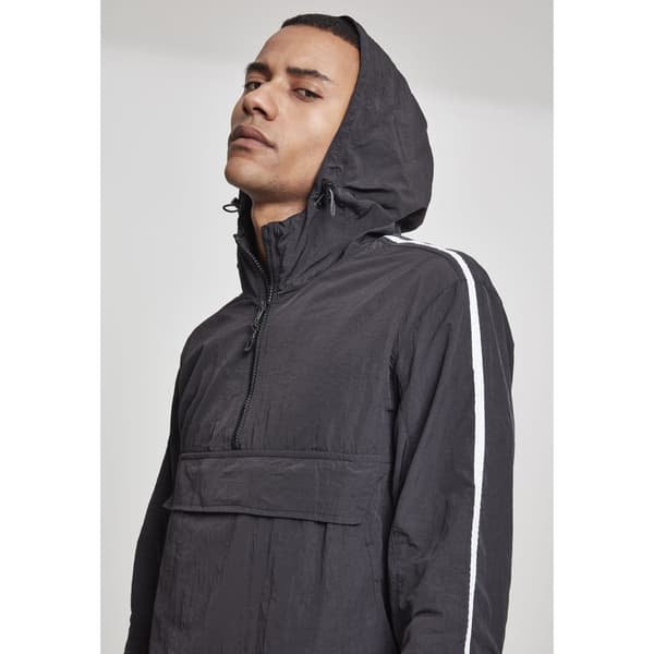 Urban Classics Parka Crinkle Træk Parka Nylon Sort S Mand