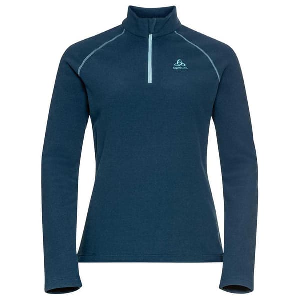 Odlo Halv Lynlås Fleece Rigi Blå XS Kvinde