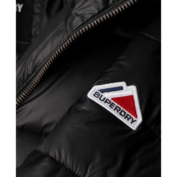 Superdry Pufferjacka Crop Fuji Svart XL Kvinna