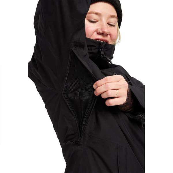 Burton Jacka Pillowline Goretex Svart L Kvinna