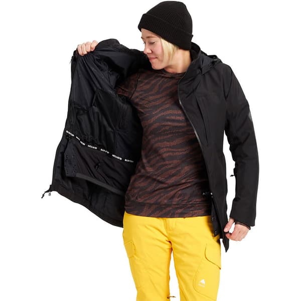 Burton Jacka Pillowline Goretex Svart L Kvinna