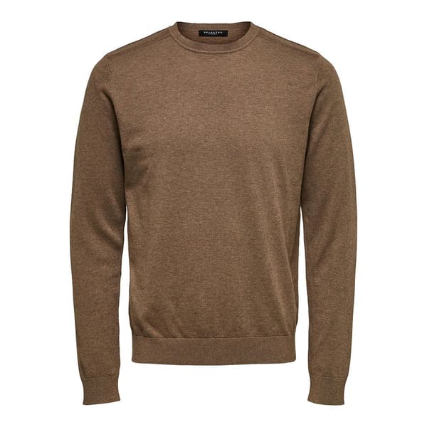 Selected Besætning Hals Sweater Berg Brun 2XL Mand