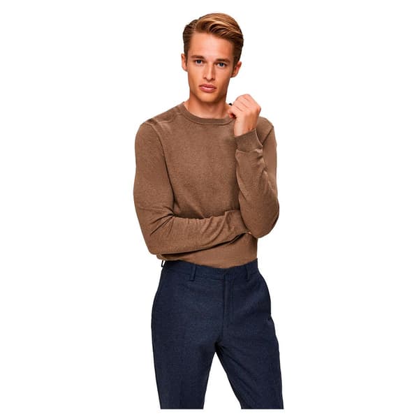 Selected Besætning Hals Sweater Berg Brun 2XL Mand