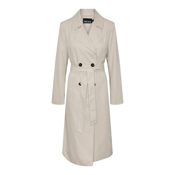 Pieces Trenchcoat Scarlett Beige L Kvinna