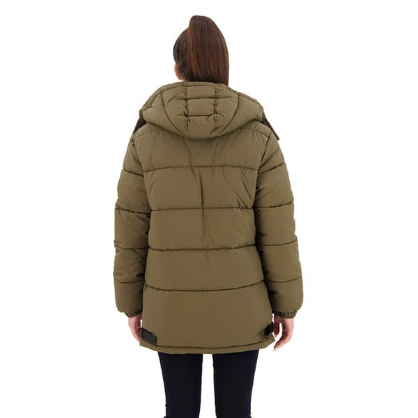 Superdry Jacka Expedition Cocoon Brun L Kvinna