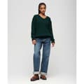 Miniatyrbillede 3 af 3: Superdry V-hals Sweater Oversized V Cable Grøn L-XL Kvinde