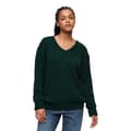 Miniatyrbillede 1 af 3: Superdry V-hals Sweater Oversized V Cable Grøn L-XL Kvinde