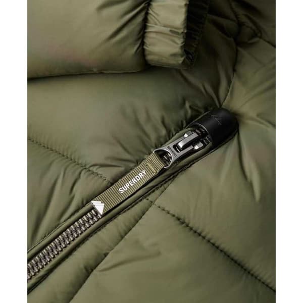 Superdry Puffer Takki Crop Fuji Vihreä S Nainen