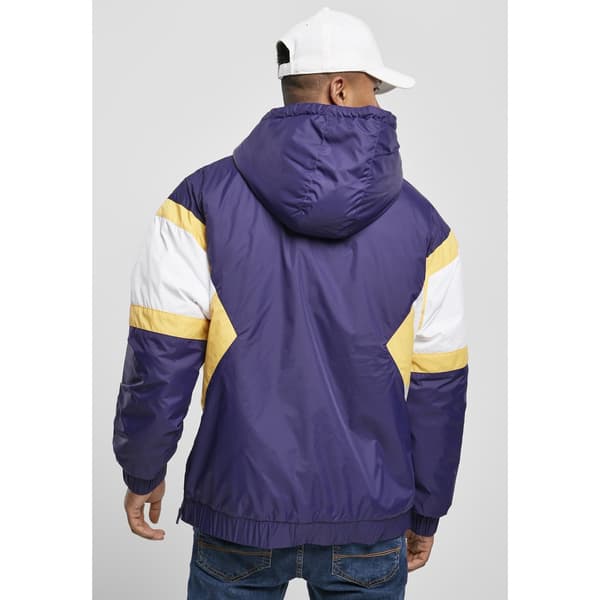 Urban Classics Jakke Starter Color Block 1/2 Zip Retro Lilla 2XL Mand