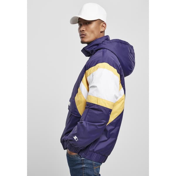Urban Classics Jakke Starter Color Block 1/2 Zip Retro Lilla 2XL Mand