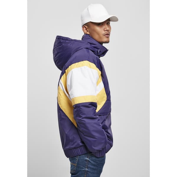 Urban Classics Jakke Starter Color Block 1/2 Zip Retro Lilla 2XL Mand