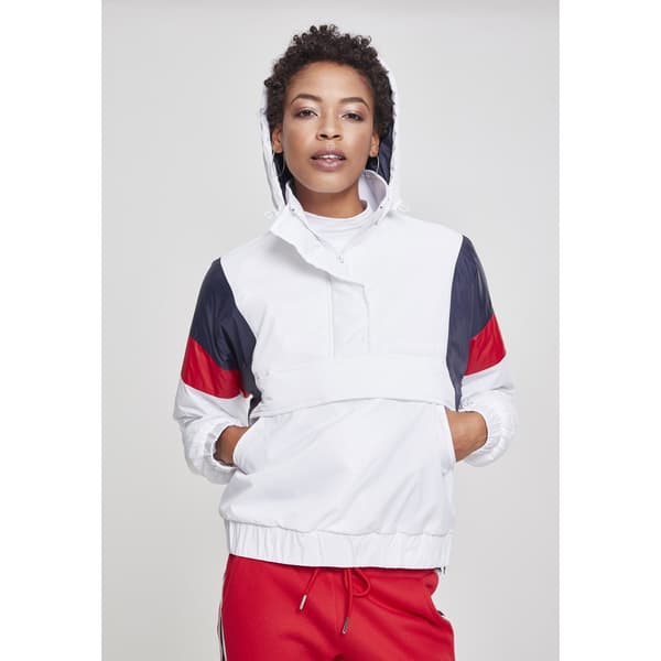 Urban Classics 3-tone Polstret Parka Hvid S Kvinde