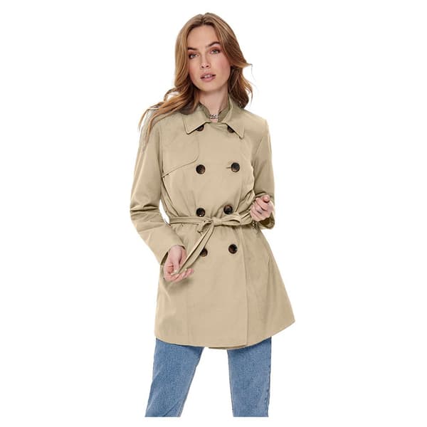 Only Frakke Onlvalerie Beige L Kvinde