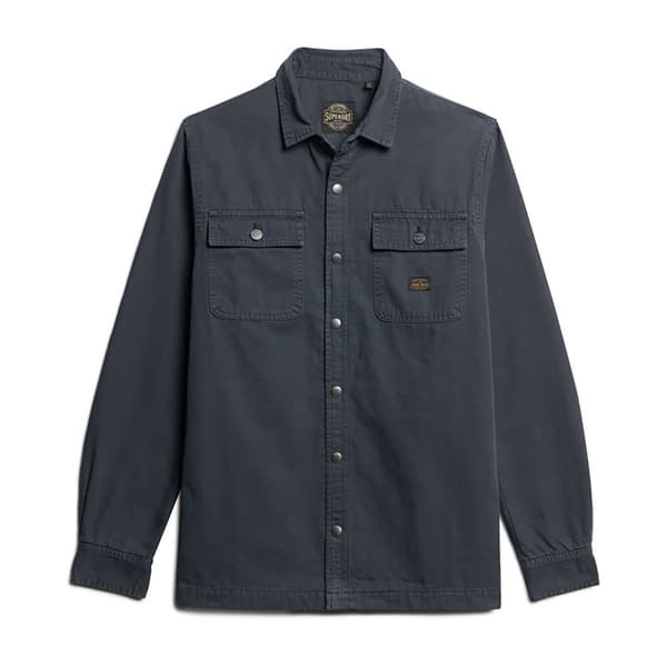 Superdry Overshirt Canvas Workwear Blå M Mand
