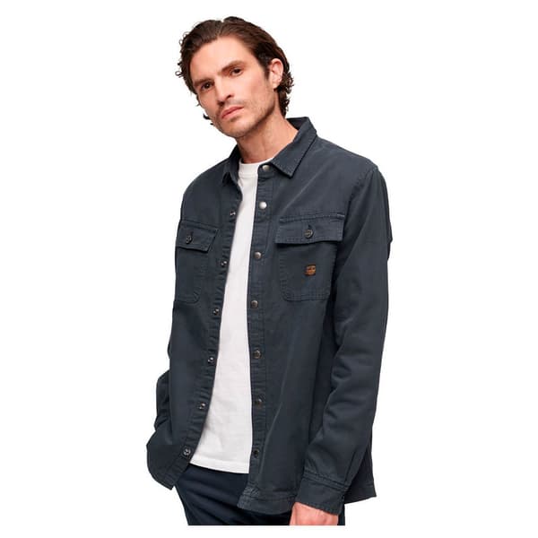 Superdry Overshirt Canvas Workwear Blå M Mand