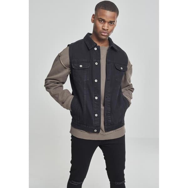 Urban Classics Denimjakke Sort S Mand