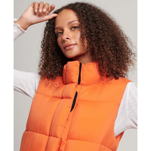 Superdry Jacka Code Sl Touchline Padded Nh Orange XS Kvinna