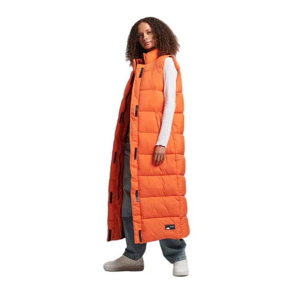 Superdry Jacka Code Sl Touchline Padded Nh Orange XS Kvinna