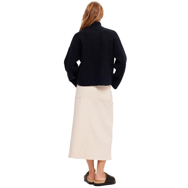 Selected Täysi Vetoketjullinen Villapaita Sia Sininen XL Nainen