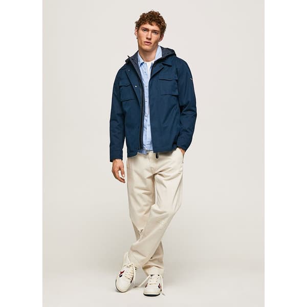Pepe Jeans Parka Carson Blå S Mand