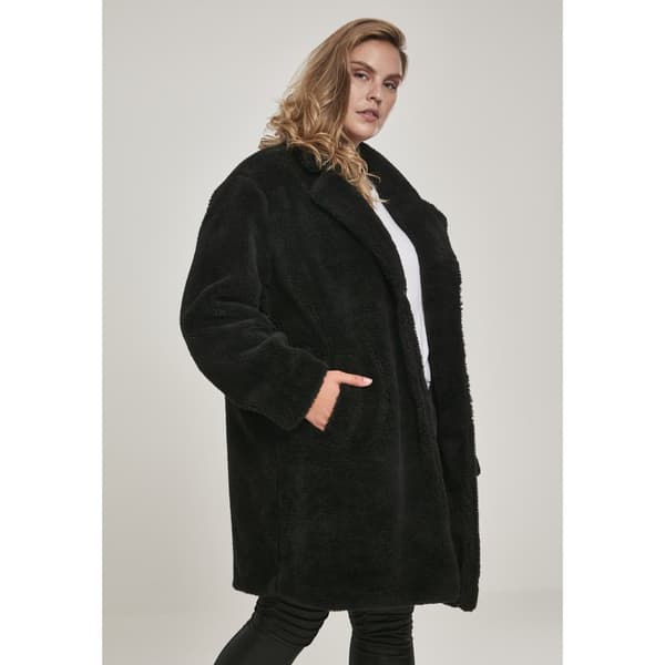 Urban Classics Parka Oversized Sherpa Gt Sort 5XL Kvinde