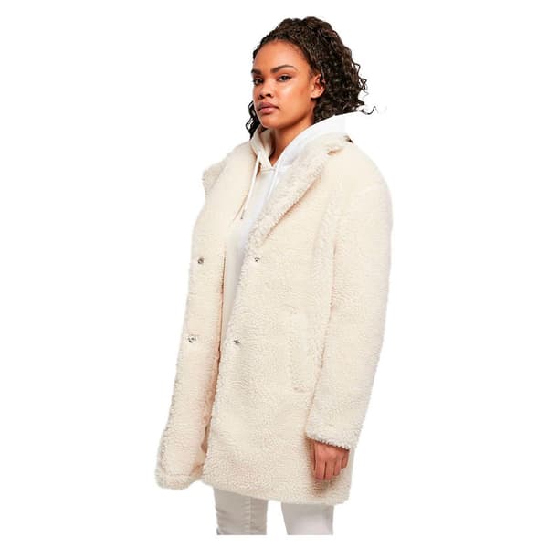 Urban Classics Jakke Oversized Sherpa Hvid L Kvinde
