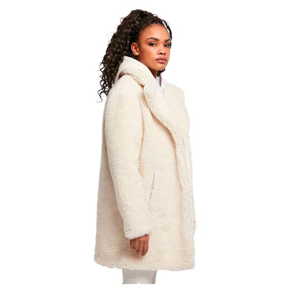 Urban Classics Jakke Oversized Sherpa Hvid L Kvinde