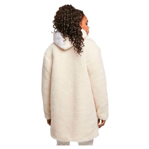 Urban Classics Jakke Oversized Sherpa Hvid L Kvinde