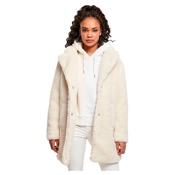 Urban Classics Jakke Oversized Sherpa Hvid L Kvinde