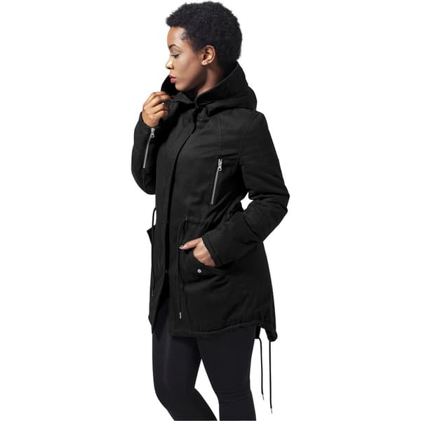 Urban Classics Parka Foret Bomuld Herpa Sort XS Kvinde